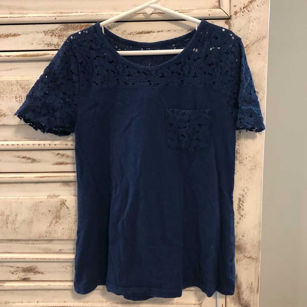 Girls Short Sleeve Knit Top